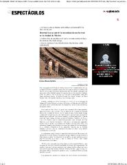 Nota de prensa en el periódico La Jornada - Primera edición del Festival DISTRITAL,Semana de Cine Mexicano y Otros Mundos