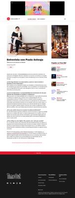 Time Out - Entrevista con Paula Astorga