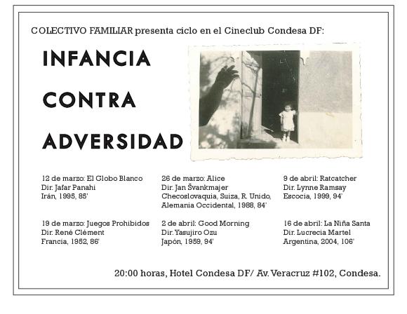 Programa Infancia contra Adversidad Cineclub Condesa DF