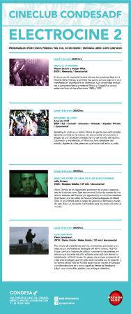 Programa diseñado del ciclo ELECTROCINE 2
