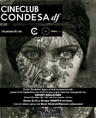 Flyer promocional de clausura del ciclo Borderline
